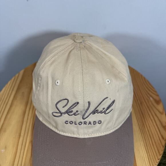 Ski Vail Logo Embroidered Color block Logo Hat - Gray, White - Picture 7 of 9